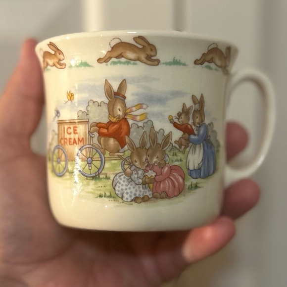 Vintage 3 Pc Bunnykins Set, Royal Doulton Tableware LTD 1936, Mug, Bowl & Plate - Picture 4 of 9